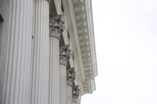 istock Columns on the facade of the historic building 2165701758