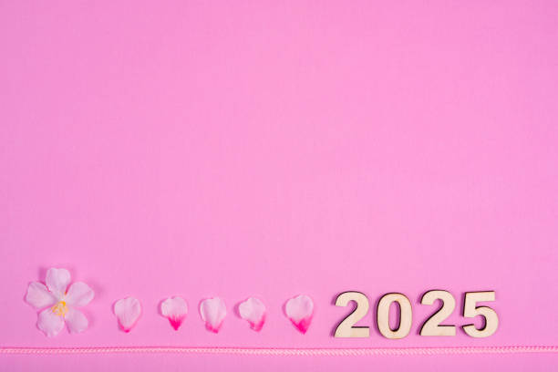 istock 2025 Colorful New Year's card material 2165704433