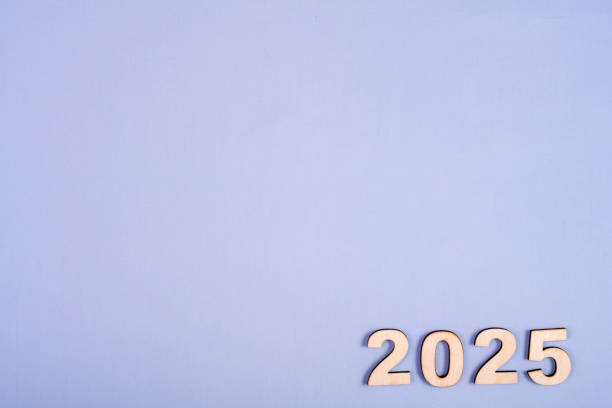 istock 2025 Colorful New Year's card material 2165704443