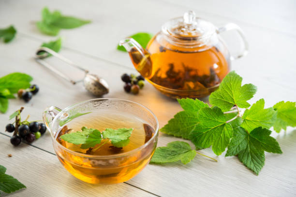 istock herbal tea from currant leaves and berries 2165705084