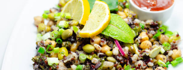 istock A colorful salad with chickpeas, quinoa, and vegetables 2165706750