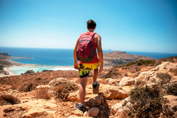 istock Hiking to Beautiful blue lagoon 2165714551