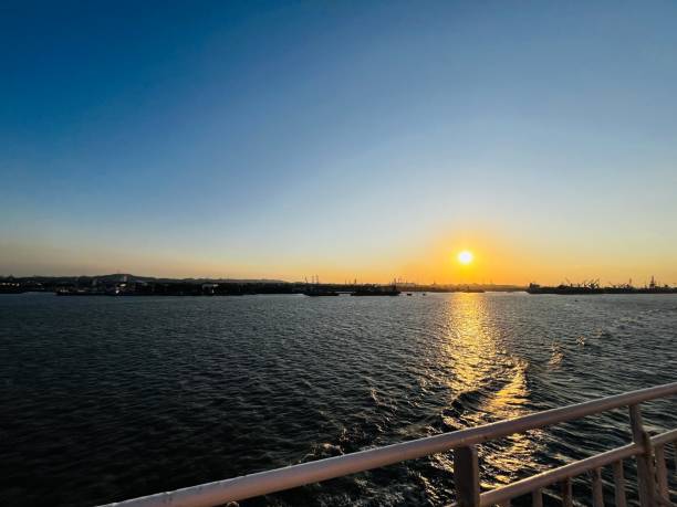 istock sunset from the boat 2165716400