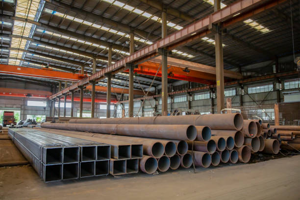 istock Heavy manufacturing steel pipe 2165733834