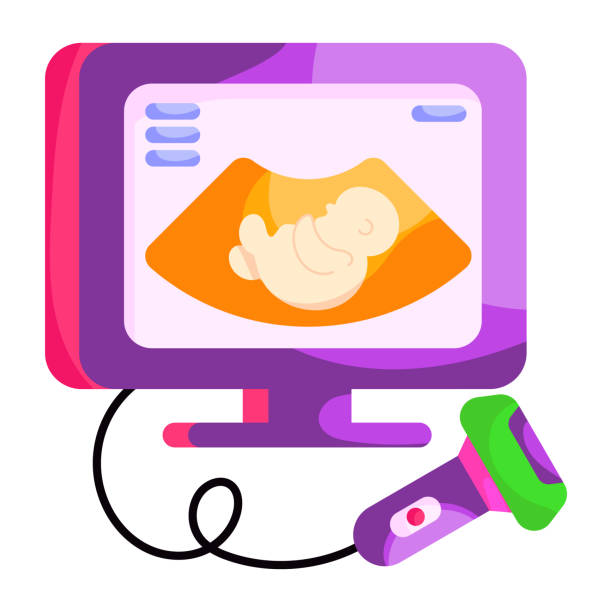 istock Modern design sticker of ultrasound 2165741207