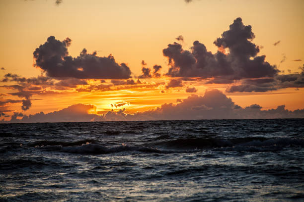 Summer scenery in Amami. The sea and summer clouds.