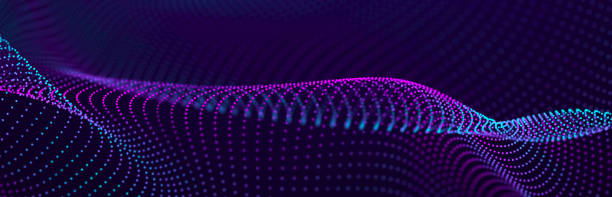 istock Digital landscape with dots and lines. Cyberspace grid. Background concept for your design. 3d 2165744791