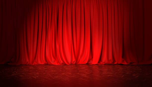 istock Red Curtain and Theater Stage Image, Stage Image 2165746901