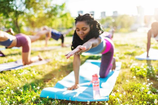 istock Yoga class outdoors 2165752102