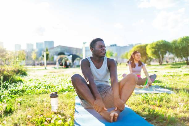 istock Yoga class outdoors 2165752201