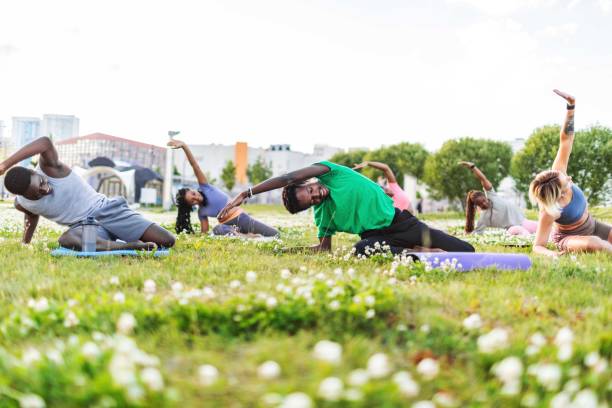 istock Yoga class outdoors 2165752213