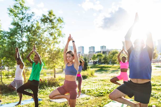 istock Yoga outdoors 2165752571