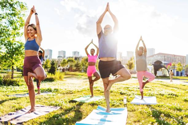 istock Yoga outdoors 2165752659