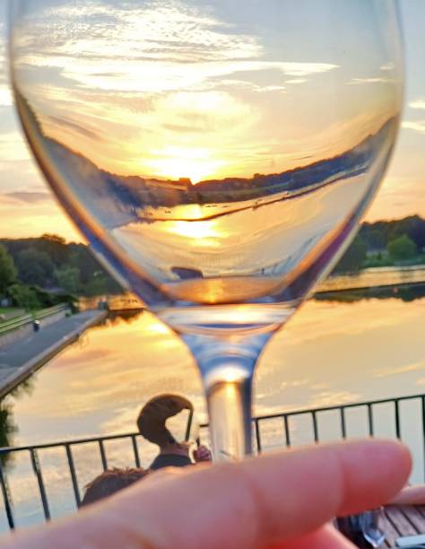 Sundown over Hamburger Stadtpark