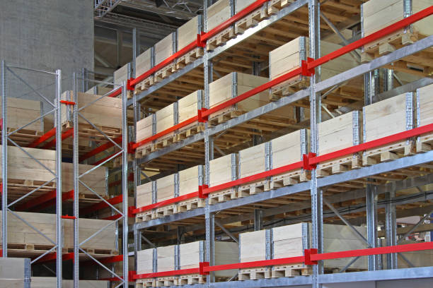 istock Wooden Crates Warehouse 2165778881
