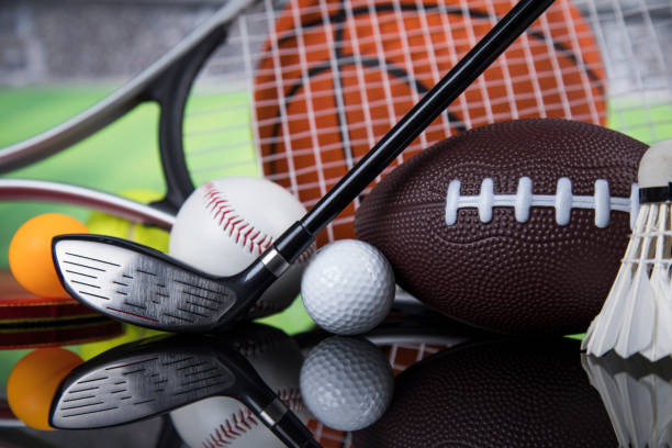 istock Sports balls with equipment 2165782287