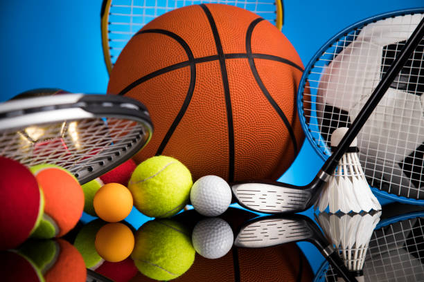 istock Sports balls with equipment 2165782881