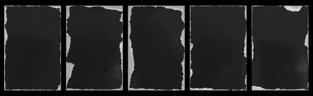 istock Empty old vintage black scratch torn poster set overlay texture background 2165789172