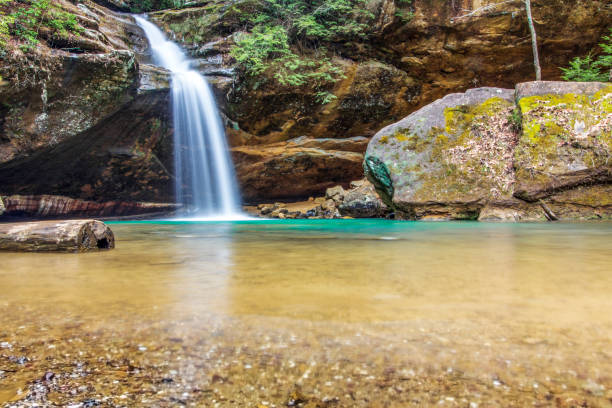 istock Lower Falls, Old Man's Cave, Hocking Hills State Park, Ohio 2165794600