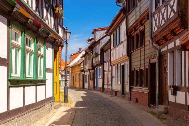 istock Medieval street in Wernigerode, Germany 2165795765