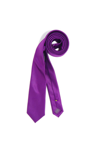 istock A purple color necktie rolled isolated on white background single object 2165801653