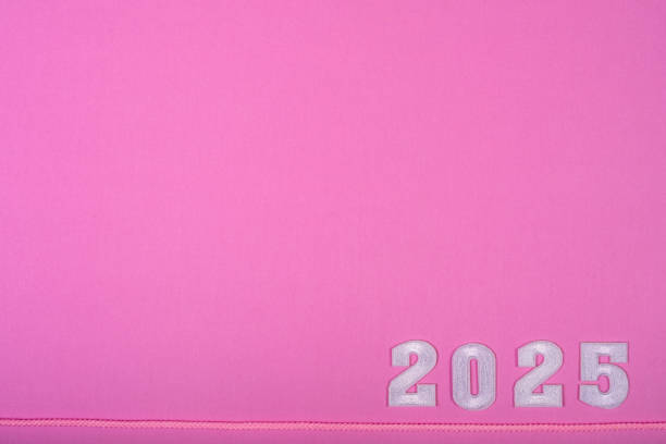 istock 2025 Colorful New Year's card material 2165804365