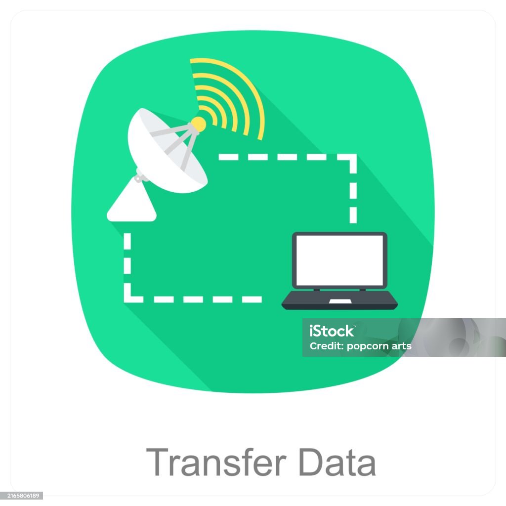 Transfer Data Vector Transfer Data Stock Illustration - Download Image Now - Concepts ...