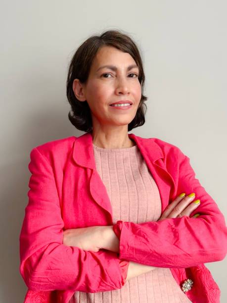 istock Woman in pink suit 2165806751