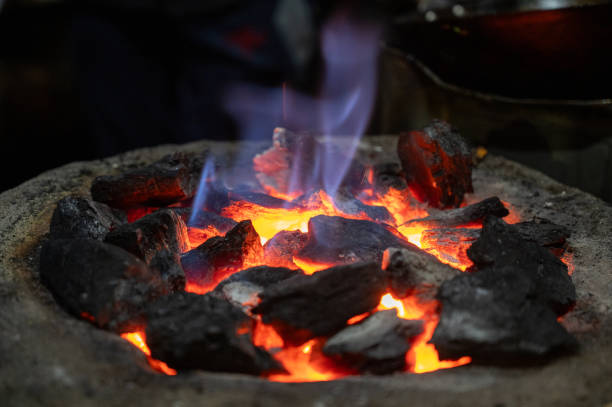 istock Blazing Coals on a Traditional Chulha 2165806924
