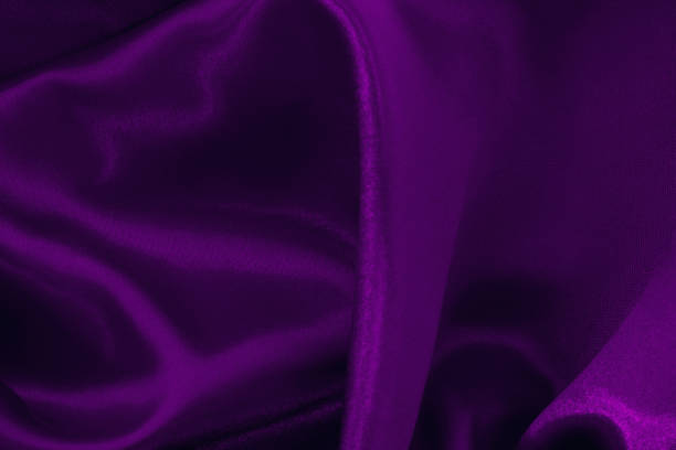 istock Purple fabric cloth texture for background and design art work, beautiful crumpled pattern of silk or linen. 2165807384