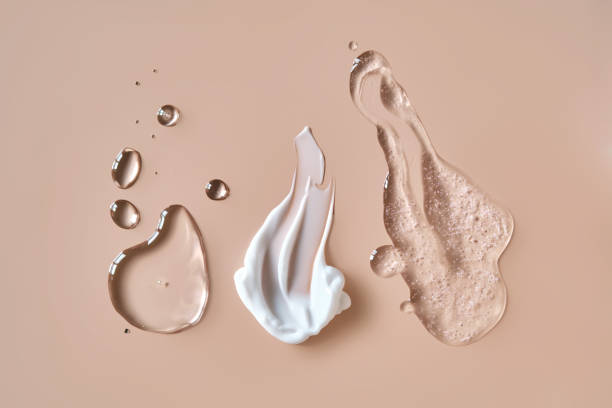 istock Three cosmetic products on a beige background. 2165807913
