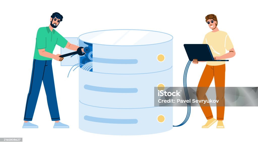 Schema Setting Up Database Vector Stock Illustration - Download Image ...