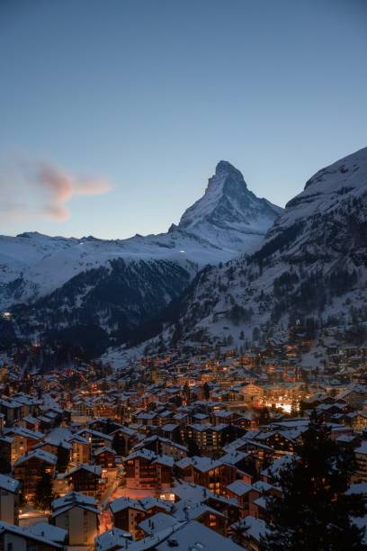 istock Zermatt at night with the Matterhorn 2165812162
