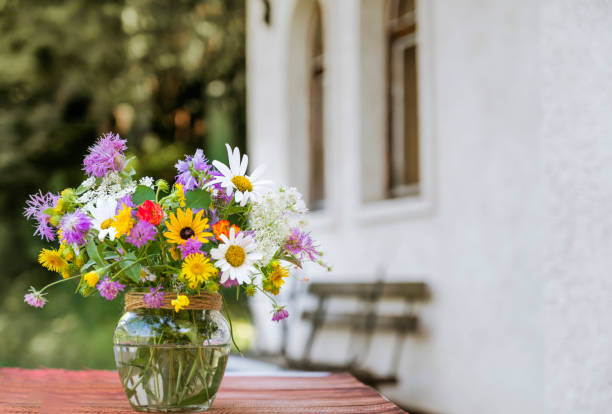 istock Beautiful Wild summer  flowers in vase 2165814128