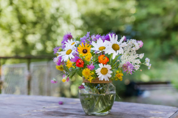 istock Beautiful Wild summer  flowers in vase 2165814145