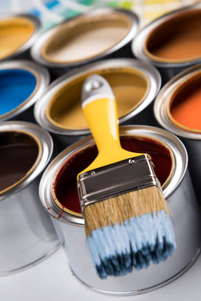 istock Can with paint and paintbrush 2165816440