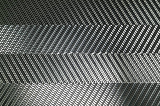 abstract metal background with diagonal stripes