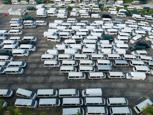 istock Factory-new electric van 2165826460