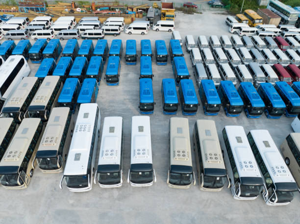 istock Newly produced electric bus 2165826591