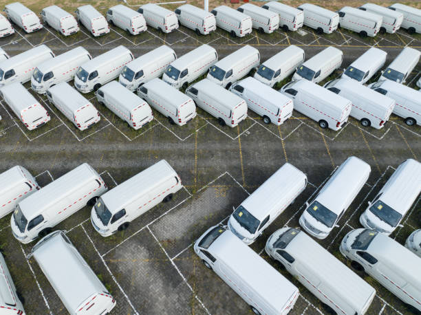 istock New electric van in the parking lot 2165827367