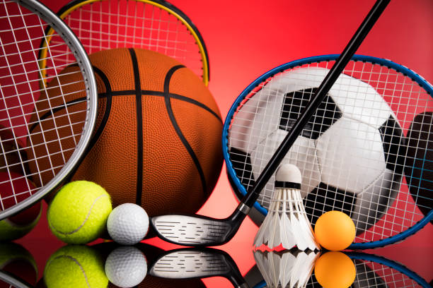 istock Sports balls with equipment 2165828809