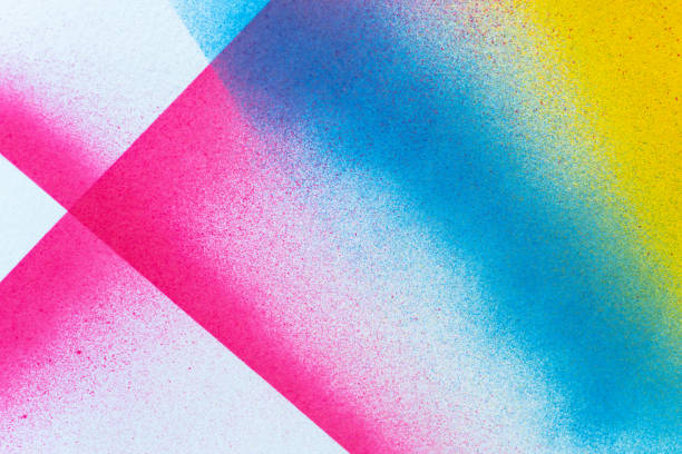 Background painted with colorful spray paint