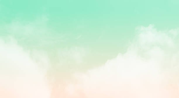 istock Beige sky green pastel summer background cloud sunset cloudy landscape dusk beautiful light wallpaper dramatic scenic sunrise gradient space skyline weather twilight sunny horizon scene peaceful. 2165836080