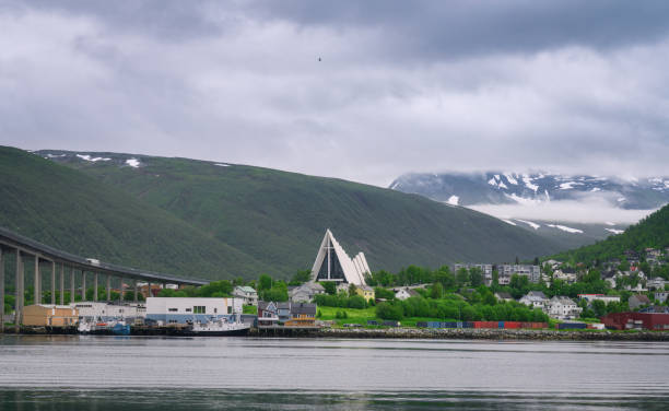 The arctic cathedral in Tromso, Norway.