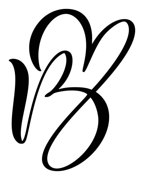Script B Shape Script Letter B