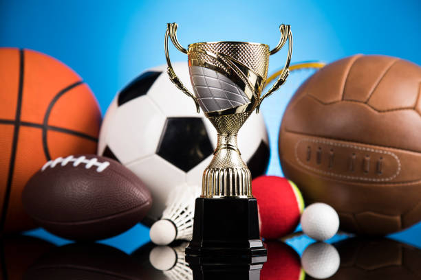 Balls in sport, Trophy and championship concept
