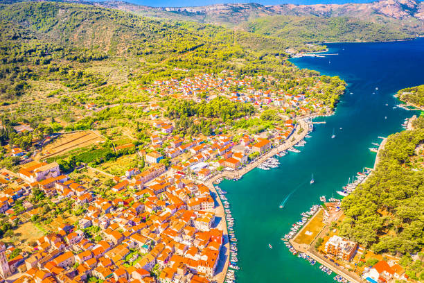 istock Stari Grad aerial view Hvar Island. 2165848610