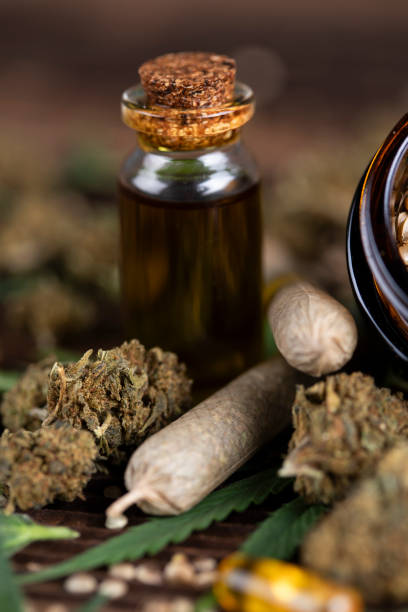 istock Blunt, cannabis and medical marijuana bud , cbd 2165848642