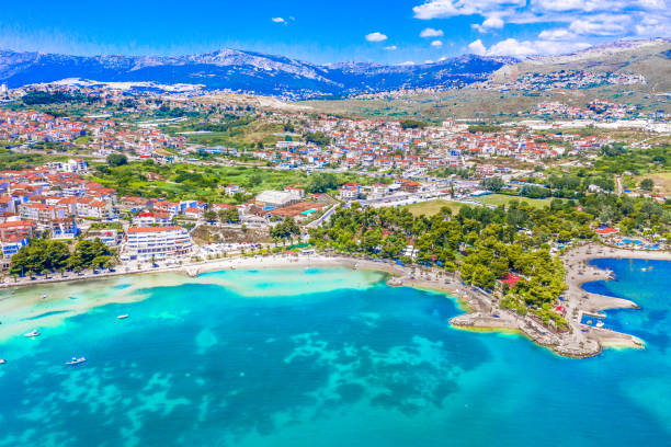 istock Strozanac beach old town Croatia. 2165849204