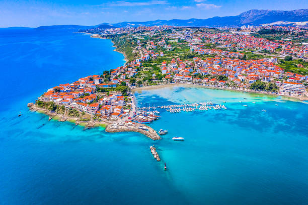 istock Stobrec cityscape aerial view Dalmatia. 2165849205